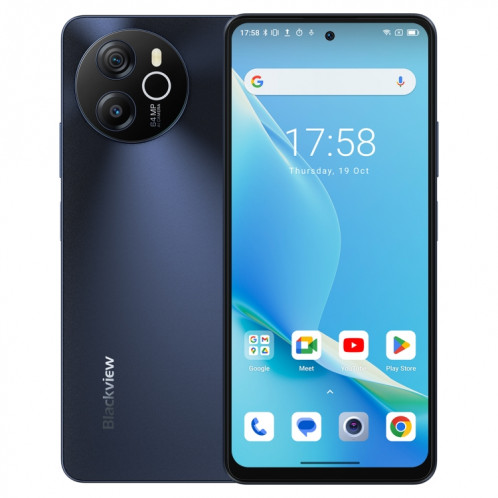  Blackview SHARK 8, 8 Go + 256 Go, identification par empreinte digitale, 6,78 pouces Android 13 MTK6789 Helio G99 Octa Core jusqu'à 2,2 GHz, réseau : 4G, OTG (gris clair de lune) SB302C1294-323