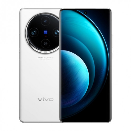 vivo X100 Pro, 16 Go + 1 To, identification faciale/identification par empreinte digitale, 6,78 pouces Android 14 OriginOS 4 Dimensity 9300 Octa Core 3,25 GHz, OTG, NFC, réseau : 5G (blanc) SV404A1495-314