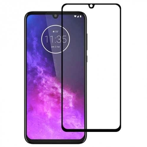 Pour Motorola One Zoom Plein colle plein écran en verre trempé Film SH0613942-38
