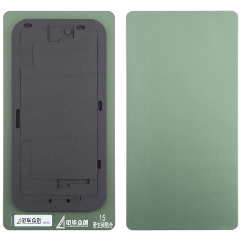 Pour écran LCD iPhone 15 avec cadre, tapis de positionnement, moule fixe SH40021607-35