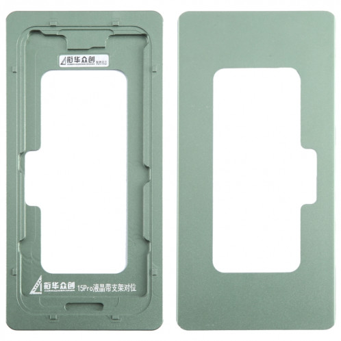 Pour iPhone 15 Pro écran LCD lentille extérieure en verre calibrage moule fixe SH4103162-35