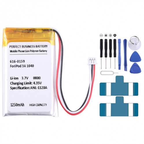 Remplacement de la batterie pour iPod 3 3G 3e génération A1040 SH90011705-34