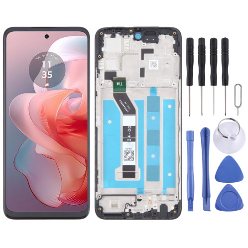 Pour Motorola Moto G Power 2024 OEM Écran LCD Numériseur Assemblage complet avec cadre SH9018334-37