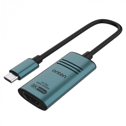 Adaptateur convertisseur vidéo Onten UC981 8K 30 Hz USB-C / Type-C vers HDMI (vert pin) SO401A1379-37