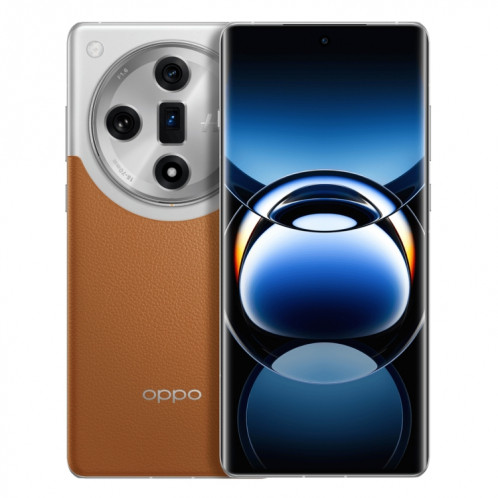 Téléphone OPPO Find X7 Ultra AI, 16 Go + 256 Go, empreinte digitale d'écran, 6,82 pouces ColorOS 14.0 Qualcomm Snapdragon 8 Gen3 Octa Core jusqu'à 3,3 GHz, OTG, NFC, réseau : 5G (marron clair) SO802A1980-318
