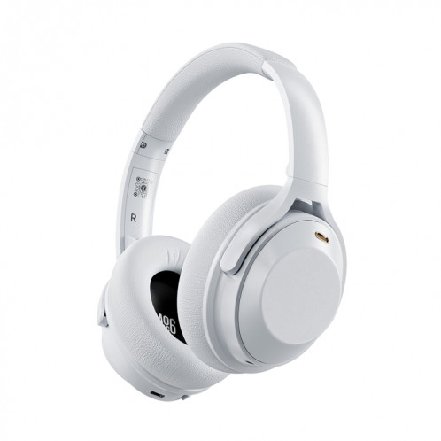 A06 Casque antibruit sans fil ANC sur l’oreille Casque Bluetooth (blanc) SH201D1123-314