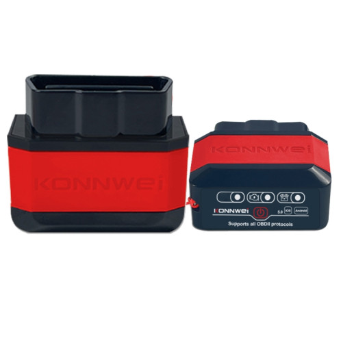 KONNWEI KW905 Bluetooth 5.0 Scanner de voiture OBD2 compatible Android et iOS (noir rouge) SK701A142-39