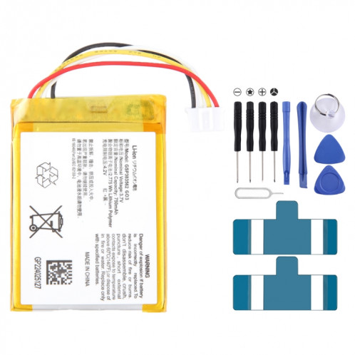 Batterie de remplacement pour JBL Go 3 GSP383562 G03, 750mAh SH8601888-34