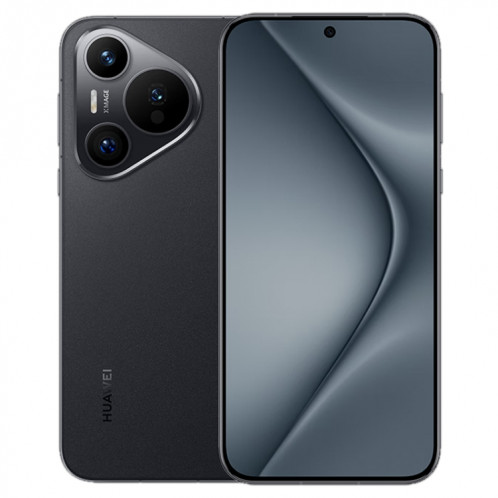 HUAWEI Pura 70, 12 Go + 512 Go, identification par empreinte digitale sur écran, 6,6 pouces HarmonyOS 4.2 Kirin 9010 Octa Core jusqu'à 2,3 GHz, NFC, OTG, ne prend pas en charge Google Play (noir) SH702A809-311