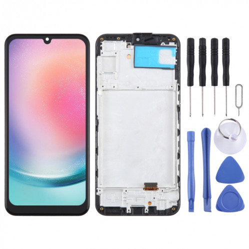 Pour Samsung Galaxy A24 SM-A245F 6.36 pouces OLED écran LCD pour numériseur assemblage complet avec cadre SH8604470-38