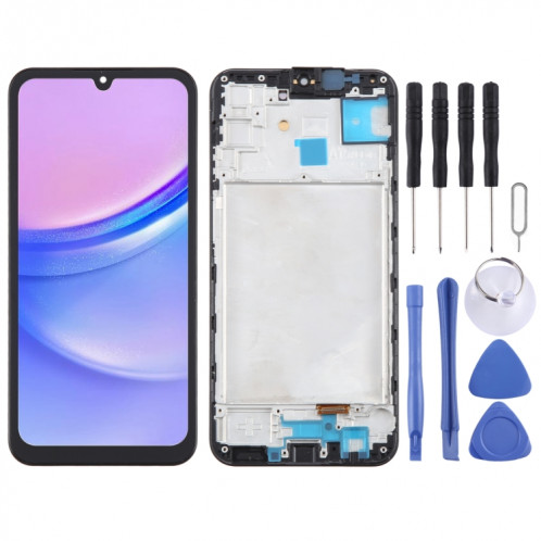Pour Samsung Galaxy A15 4G SM-A155F 6.36 pouces OLED écran LCD pour numériseur assemblage complet avec cadre SH860851-38