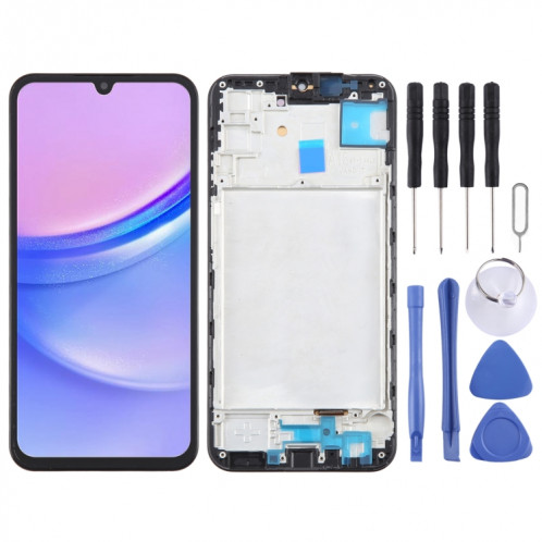 Pour Samsung Galaxy A15 4G SM-A155F Écran LCD OLED 6,43 pouces pour numériseur assemblage complet avec cadre SH86091797-38