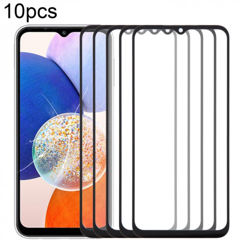Lentille extérieure en verre pour écran avant, pour Samsung Galaxy A14 5G SM-A146B, 10 pièces, avec adhésif OCA optiquement transparent SH4908858-37