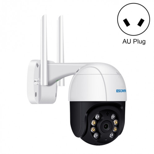 Caméra IP WiFi intelligente ESCAM QF518 5MP, prise en charge de la détection humanoïde AI / suivi automatique / vision nocturne à double lumière / stockage en nuage / carte audio bidirectionnelle / TF, prise: prise SE604A540-318