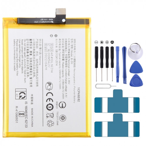 Batterie de remplacement Li-Polymère 3260mAh pour vivo Z1 B-D9 SH3839851-34