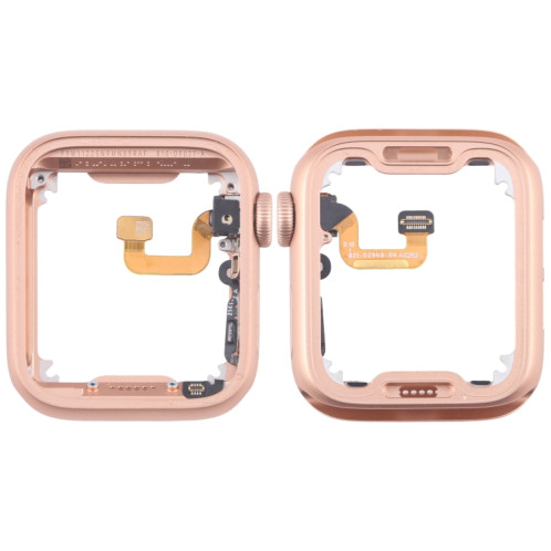 Pour Apple Watch Series 6 44MM GPS Cadre central en alliage d'aluminium avec câble flexible Crown Spin Axis (or) SH304B1575-36