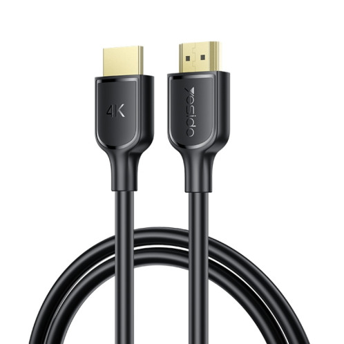 Câble d'extension HDMI HD 4K 30 Hz Yesido HM16, longueur : 1,8 m (noir) SY101A426-311