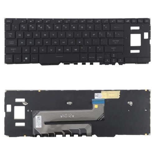 Clavier rétroéclairé pour ordinateur portable Asus ROG Zephyrus Duo 15 pouces GX550L GX550 GX550LXS GX550LWS GX551 GX551Q (noir), version américaine SH801A658-35