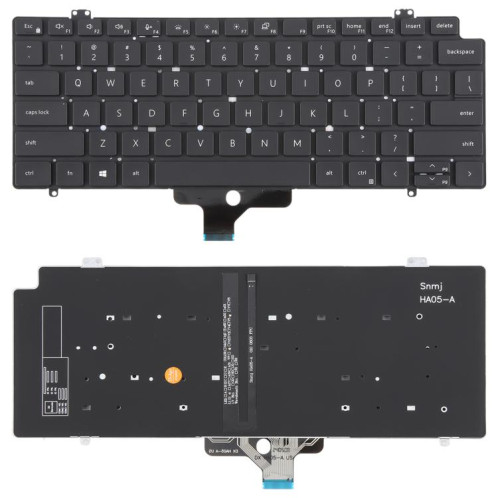 Clavier rétroéclairé pour ordinateur portable Dell Latitude 7410 7410 2 en 1 P131G P119G (version américaine) (noir) SH901A831-35