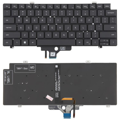 Clavier rétroéclairé pour ordinateur portable Dell Latitude 7420 5420 (version américaine) (noir) SH001A342-35