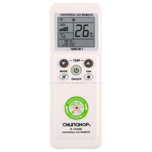Télécommande universelle pour climatiseur CHUNGHOP K-1038ES avec fonction d'appairage des boutons de marque SC01441621-35