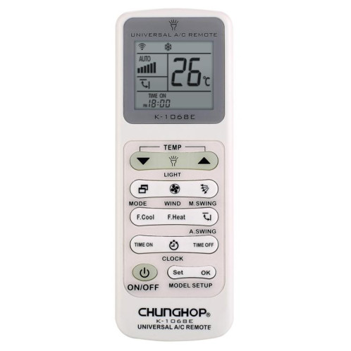 Télécommande universelle pour climatiseur CHUNGHOP K-1068E avec lampe torche SC01471189-35