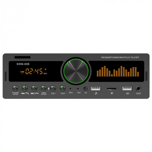 SWM-80B DC12V Car MP3 Support MP3 FM / AM & Bluetooth et Bluetooth et assistant téléphonique mobile SH8070121-316