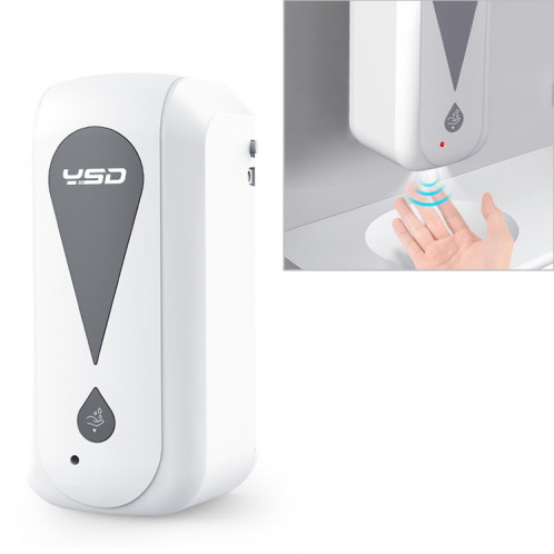 Distributeur de stérilisation par pulvérisation automatique sans contact à capteur infrarouge 1200ML (blanc) SH821W1867-315