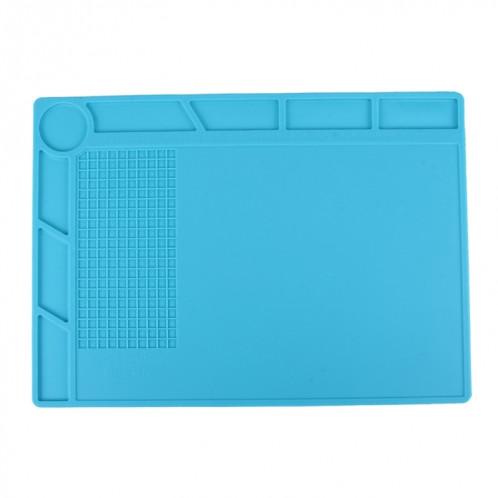 Plate-forme de maintenance Haute température résistant à la chaleur Tapis isolant de réparation tapis isolant avec vis, taille: 35cm x 25cm (bleu) SM095L1907-37