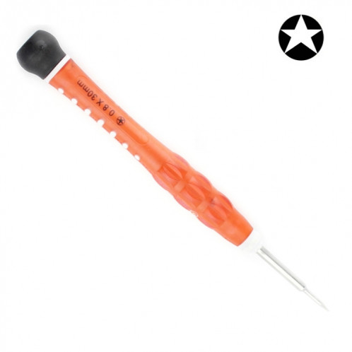 Outil de réparation professionnel outil ouvert 0,8 x 30 mm pointe pentacle tournevis (orange) SP244E280-36