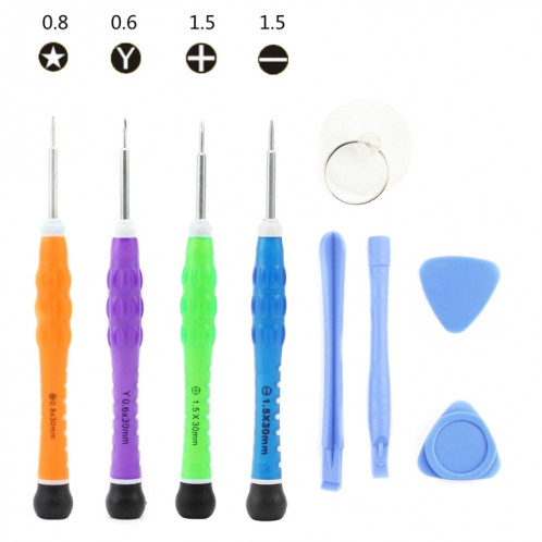 JIAFA JF-8110 9 dans 1 ensemble d'outils de réparation pour iPhone 7 et 7 Plus / Samsung SJ65641299-34 JIAFA JF-8110 9 dans 1 ensemble d'outils de réparation pour iPhone 7 et 7 Plus / Samsung SJ65641299-34