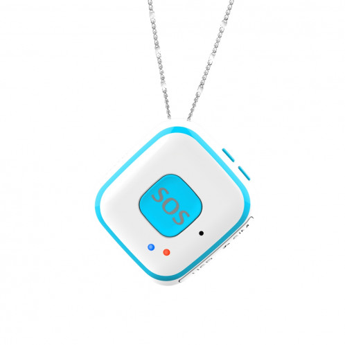 V28 Collier Style GSM Mini LBS WiFi AGPS Tracker SOS Communicateur (Bleu) SV002L483-315