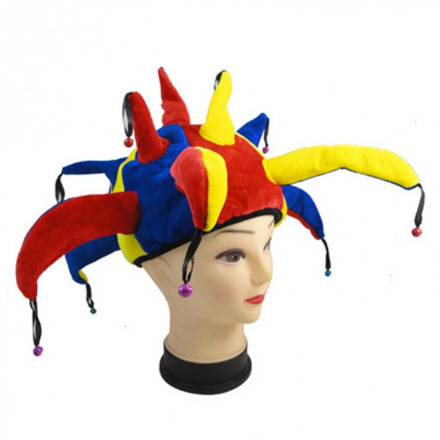 Chapeau de clown drôle d'accessoires multicolores pour Halloween SH02511660-34