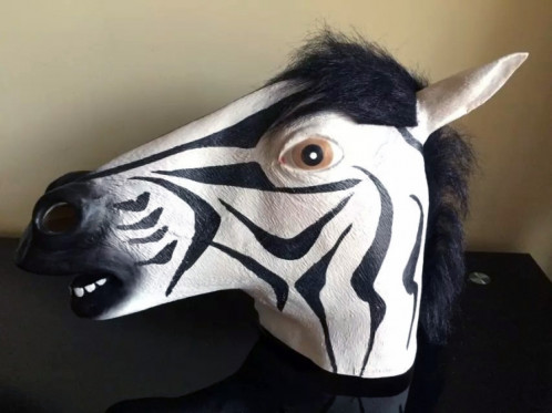 Tête de cheval populaire populaire masque de zèbre émulsion mascarade masque pour hommes et femmes SH0665897-34