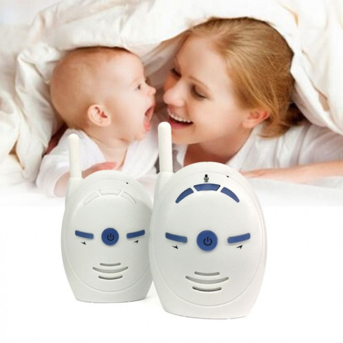 BM-V20 Moniteur audio numérique sans fil 2,4 GHz pour bébé, Conversation vocale à deux voies (Blanc) SH134W1005-312