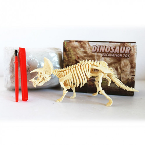Triceratops assemblé squelette fouille archéologique jouets Simulation modèle fossile jouets manuels SH26641763-34