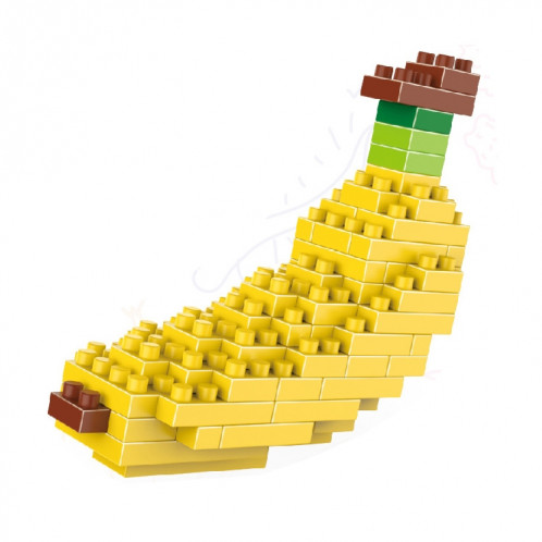 Lego a assemblé des jouets en plastique de bloc de construction de particules de diamant de modèle de banane SH72171565-34