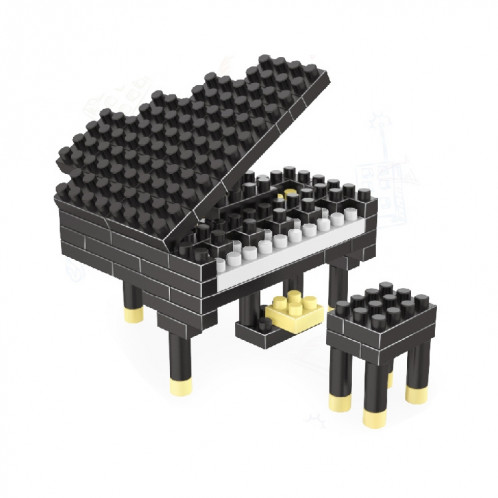 Lego a assemblé des jouets en plastique de bloc de construction de particules de diamant de modèle de piano SH67251854-34