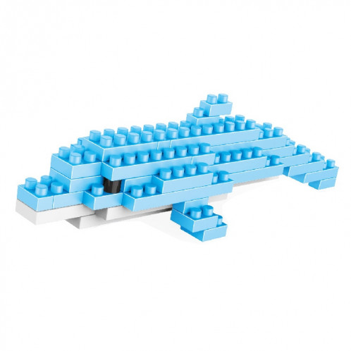 Lego de modèle de particules de diamant en plastique de modèle de dauphin assemblé jouets SH67261015-34