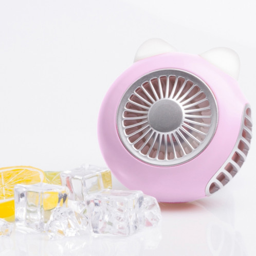 LORDNINO SBF003 Ventilateur électrique portable avec chargeur magnétique, 3 W, contrôle de la vitesse de rotation (rose) SH795F915-310