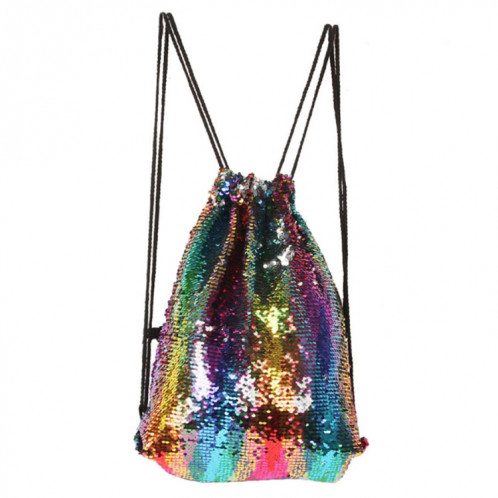 Mermaid Glittering Sequin Drawstring Sports Backpack Sac à bandoulière (couleur) SH988A711-34