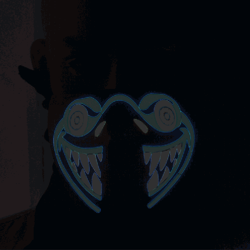 Masque de Cosplay FG-MA-027 Halloween Mask avec commande vocale à DEL à lumière froide SH43871674-311
