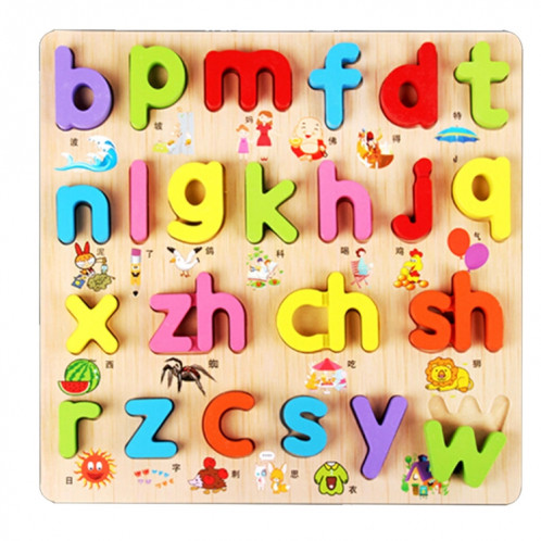 Jouets en bois pour enfants Puzzles Jouets éducatifs Puzzle Conseil Jouet plaque cognitive SH580B798-34