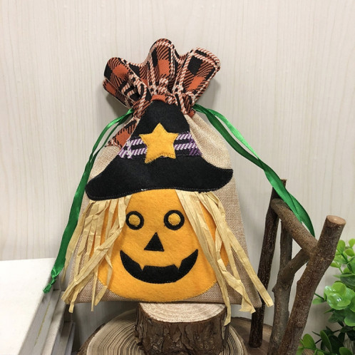 Citrouille Paragraphe Halloween Décorations Creative Cartoon Cadeaux De Bonbons Enfants Cordon Sac Fourre-Tout SH895A84-34