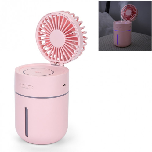 T9 Ventilateur d'humidification de bureau de charge USB réglable portable avec contrôle de 3 vitesses (rose) SH197F839-313