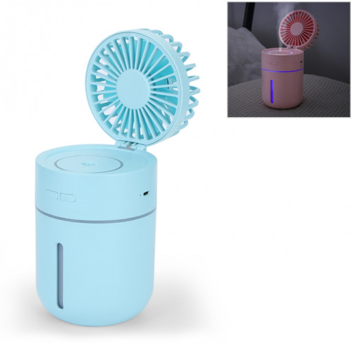 T9 Ventilateur d'humidification de bureau à chargement USB réglable et réglable avec contrôle à 3 vitesses (bleu) SH197L48-313