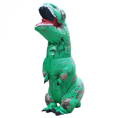Costume adulte de dinosaure gonflable Halloween costumes de dragon gonflé Costume de fête Carnaval pour femmes hommes (Vert) SH641G94-39