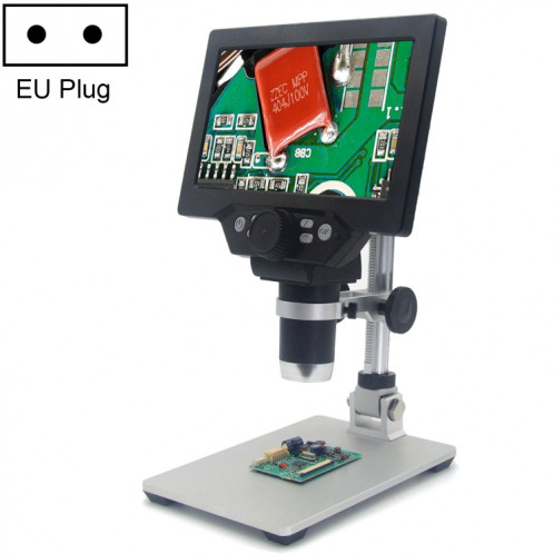 G1200 7 pouces écran LCD 1200X Microscope de support de bureau numérique électronique portable, prise UE SH783B1428-36