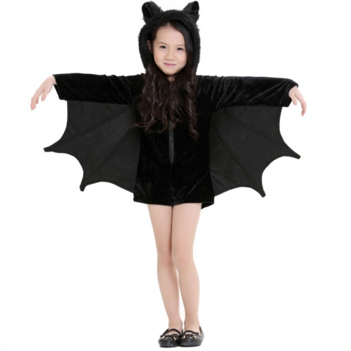 Costume Halloween Enfants et femmes chauve-souris, vêtements de vampire, scène, spectacle, cosplay, vêtements, taille: S, buste: 82cm, vêtements longs: 62cm, hauteur suggérée: 120-135cm SH62301243-38