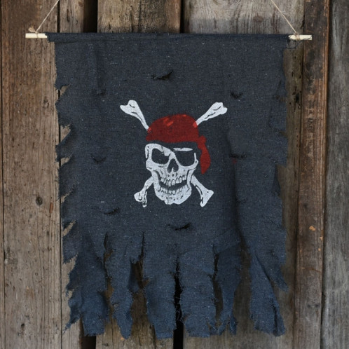 Halloween Décoration Jolly Roger Skull Bannière Pirate Flag Party Supplies, Large Taille: 76 x 90 cm SH63591997-36